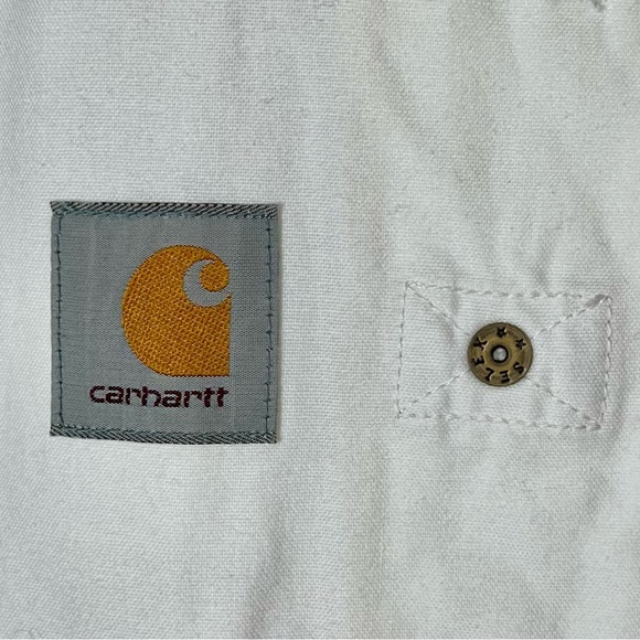 Junya Watanabe MAN X Carhartt Oxford/Canvas Chore Coat Men’s S AD2017 CDG VGC - Picture 3 of 12
